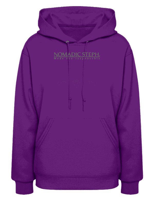 Sweat femme long à capuche - Coton écologique – Image 2