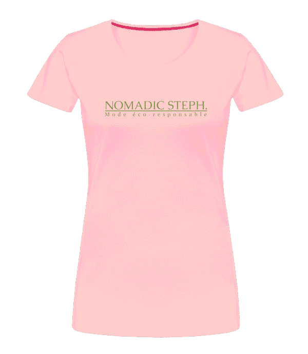 T-shirt femme court ajusté - Coton bio – Image 3