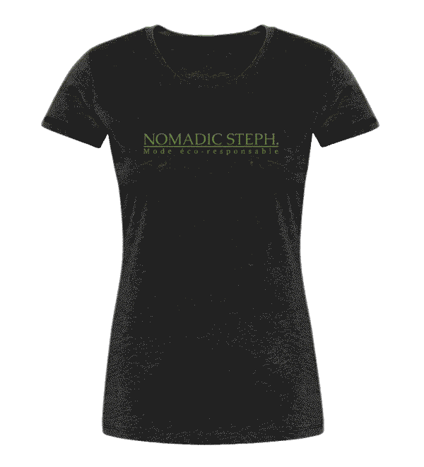 T-shirt femme court ajusté - Coton bio